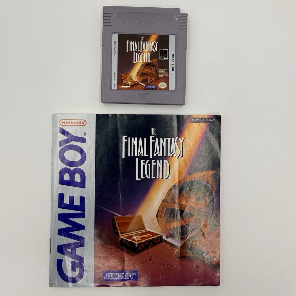 Final Fantasy Legend Nintendo Game Boy Cartridge Manual Case Tested Authentic